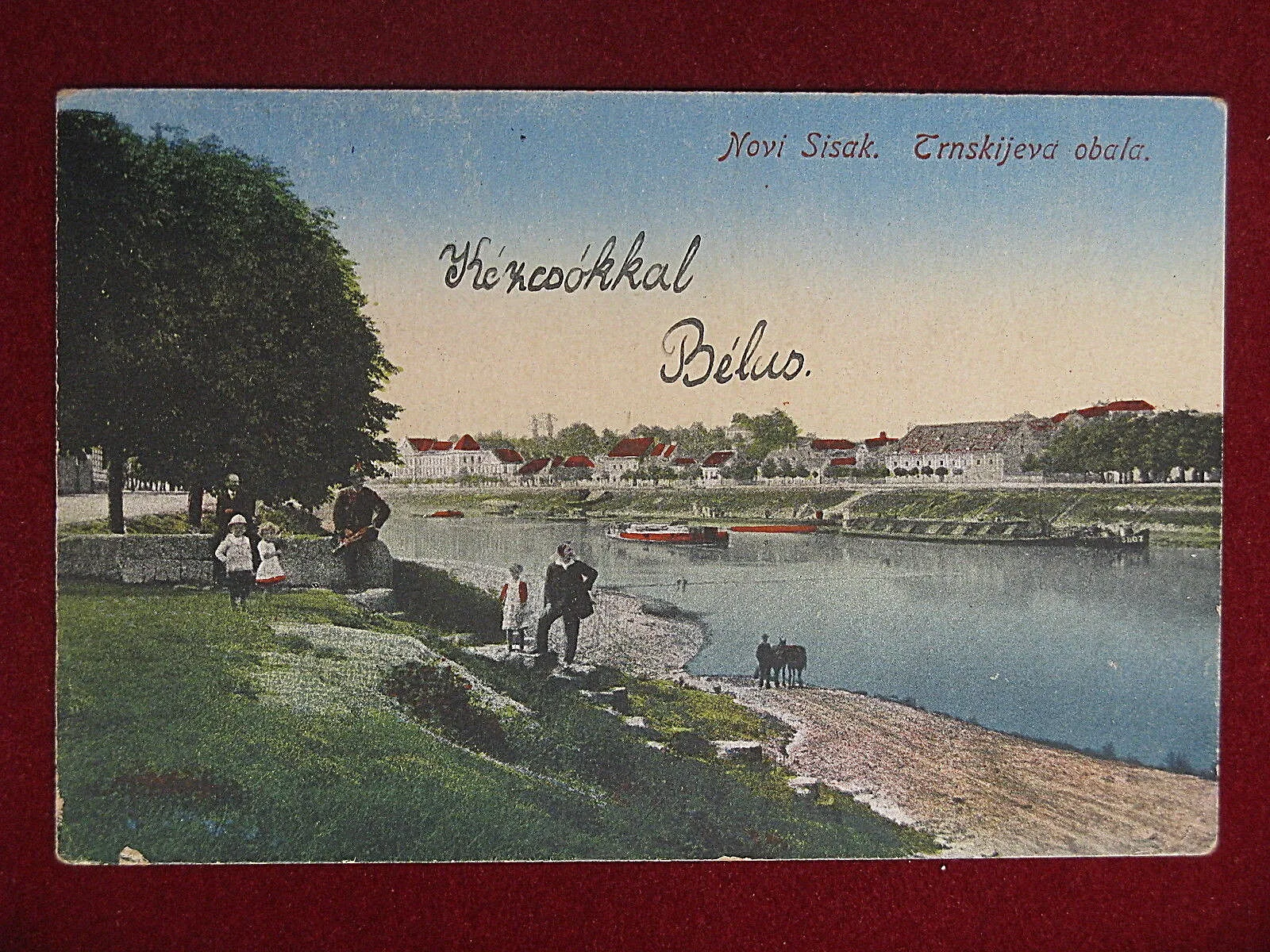 NOVI SISAK Croazia animata viaggiata anni 20 #11240