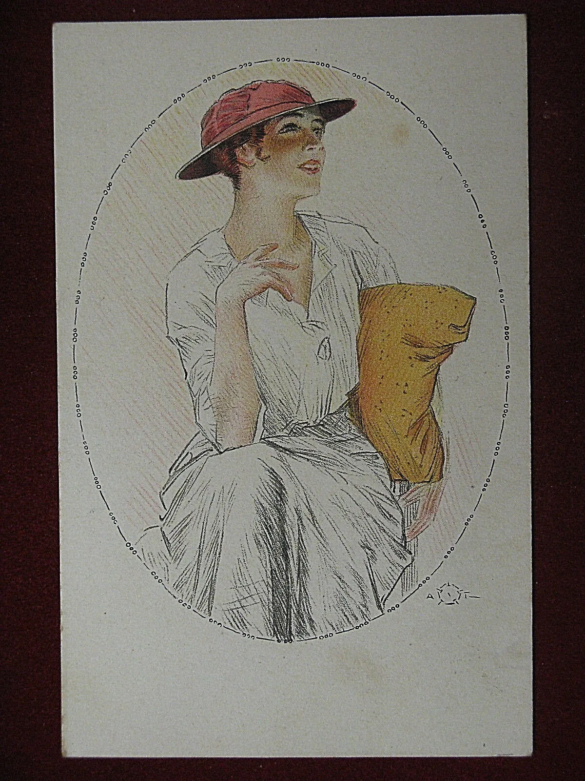 illustrata TERZI A. Donnina Lady no viaggiata, anni 10 #11412