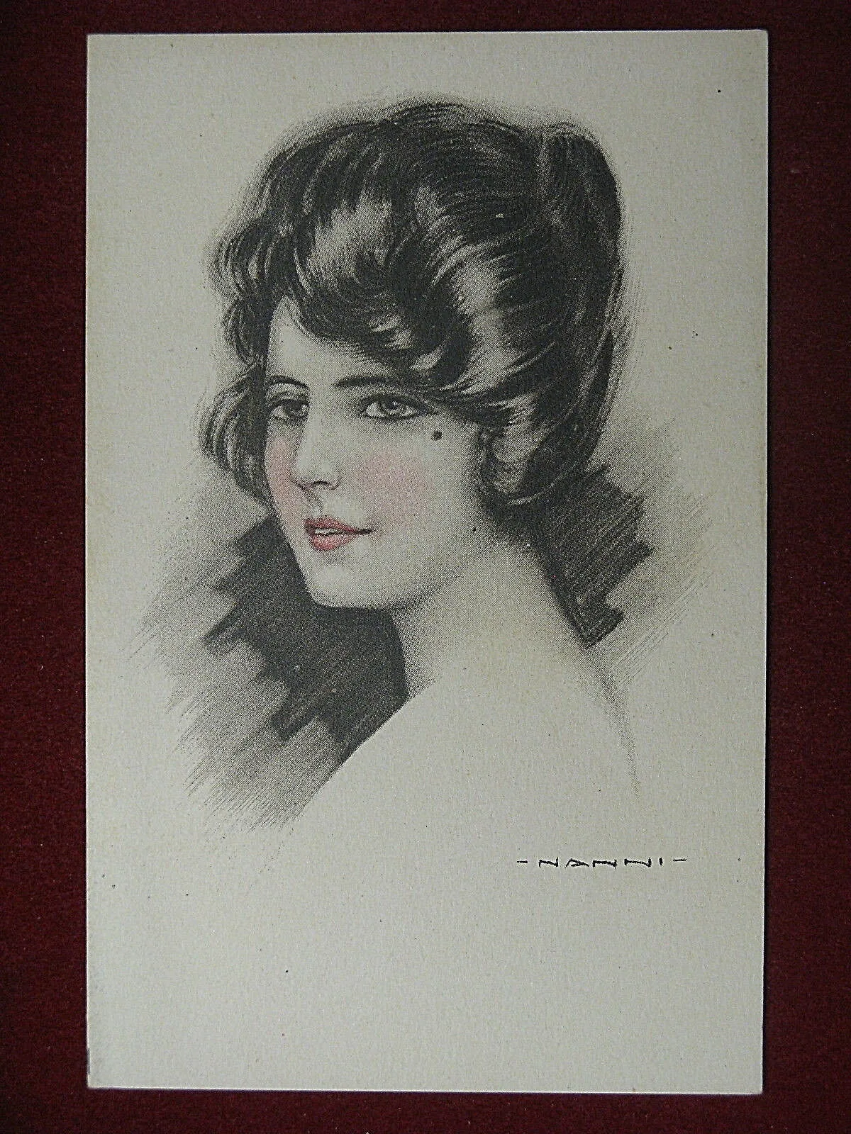 illustrata NANNI Donnina no viaggiata, anni 10 #11442