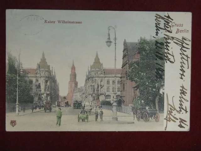 BERLINO Germania Kaiser Wilhelmstrasse Gruss aus  viaggiata “900 #11284