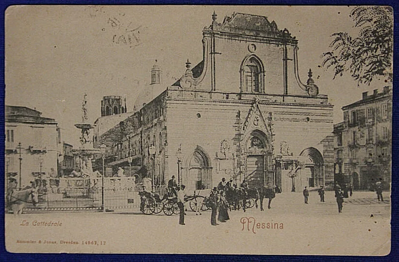 MESSINA LA CATTEDRALE THE CATHEDRAL VIAGGIATA fp ANNI 10 #15655