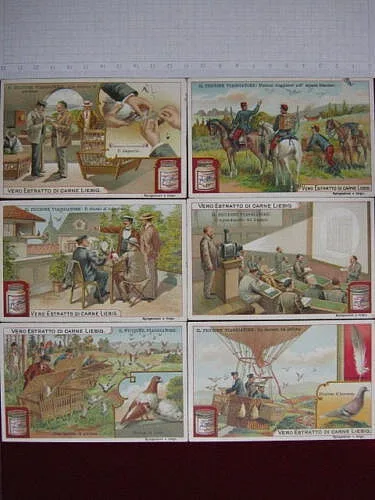 LIEBIG Piccione Viaggiatore SERIE COMPLETA n. 711 RIF. CAT. UNIFICATO 2001