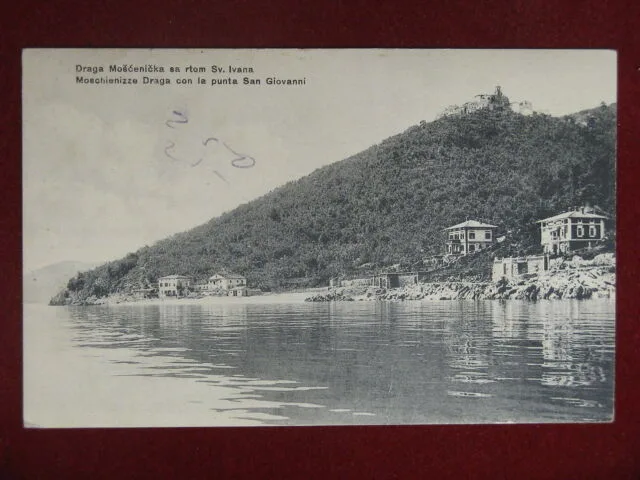 Draga di Moschiena Croazia Punta San Giovanni viaggiata anni 10 #11221