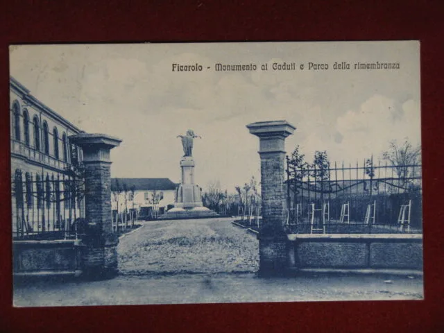 FICAROLO – Monumento Caduti e Parco Rimembranza – viaggiata, 1928 #15258
