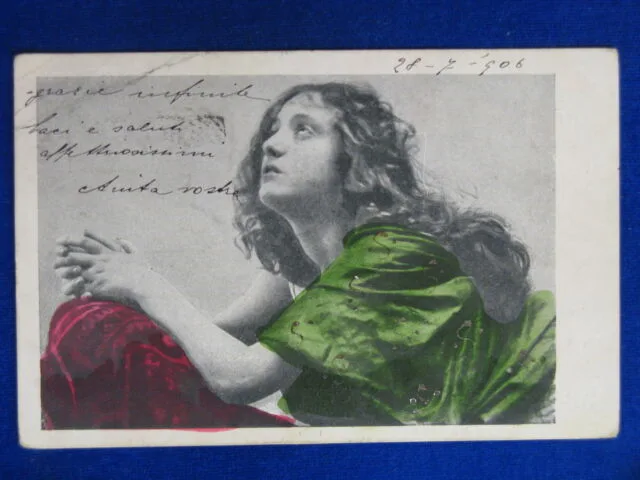 ITALIA Fanciulla viaggiata 1906 #14720