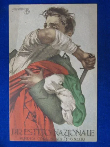 PRESTITO NAZIONALE illustrata MARIO BORGONI no viaggiata anni 10 #14609