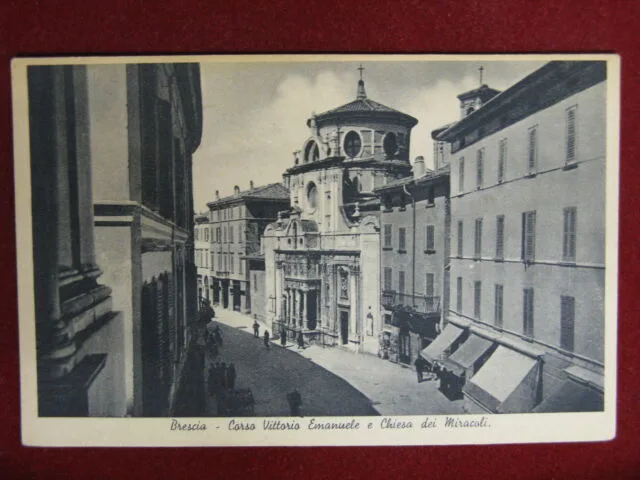 Brescia Corso Vittorio Emanuele anni 10/20 non viaggiata animata #12810