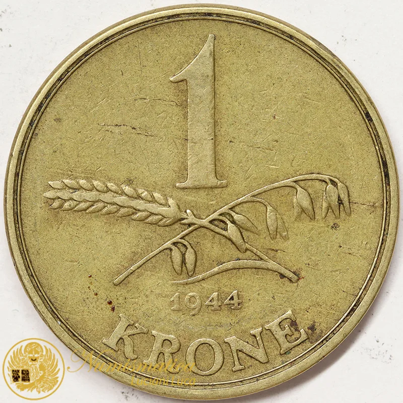 DANIMARCA 1 KRONE 1944 BB #1767