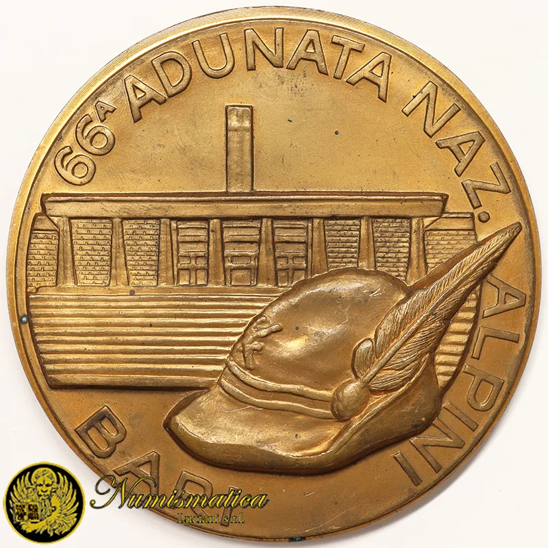 Grande Medaglia Alpini 66^ Adunata Bari 1993 Ø 83 mm #KG82
