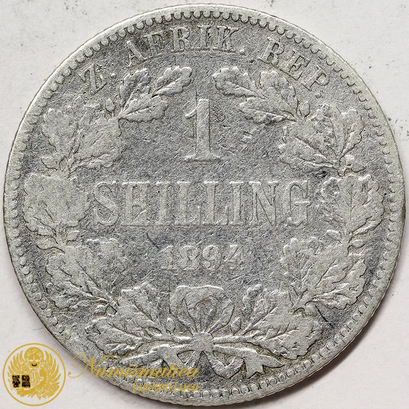 SUDAFRICA 1 Shilling 1894 argento #1802