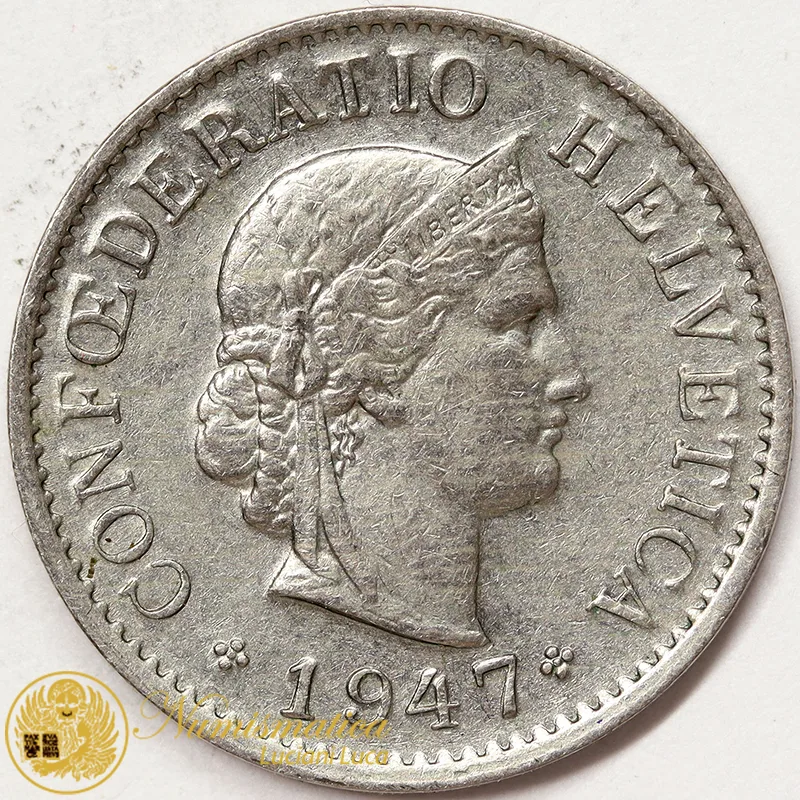 SVIZZERA 5 RAPPEN 1947 #1803