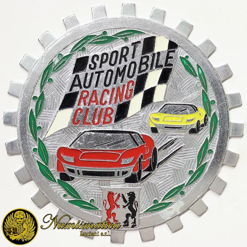 Placca Sport Automobile Racing Club con smalti Ø 91 mm #KG323