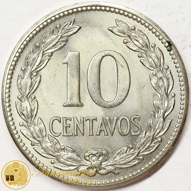 EL SALVADOR 10 Centavos 1952 Francisco Morazan #1812