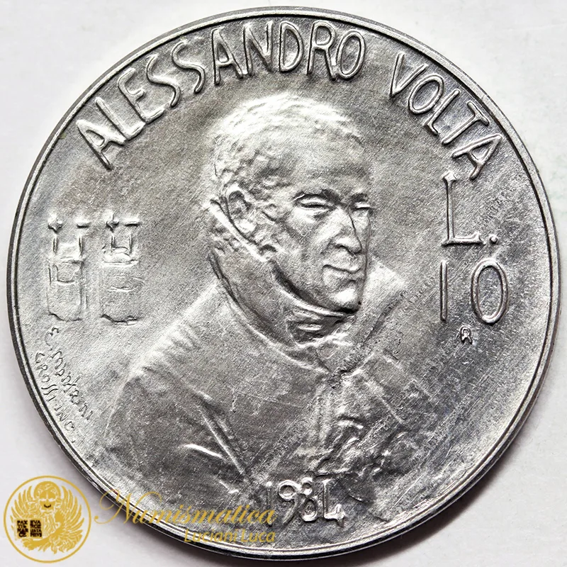 SAN MARINO 10 Lire 1984 Alessandro Volta #6105