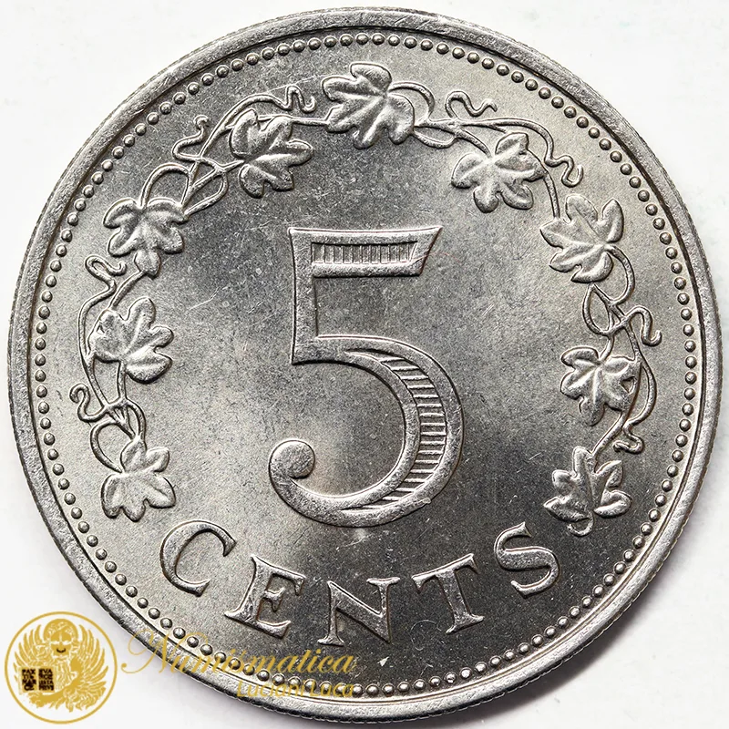MALTA 5 Cents 1972 rame-nichel #6106