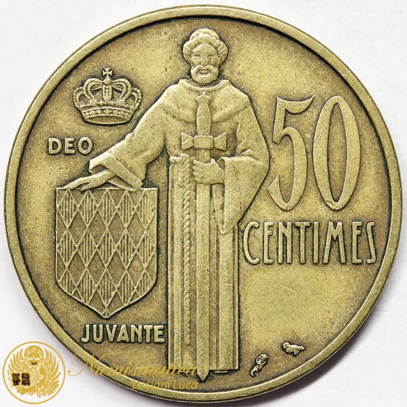MONACO 50 CENTIMES 1962 Ranieri III #6122