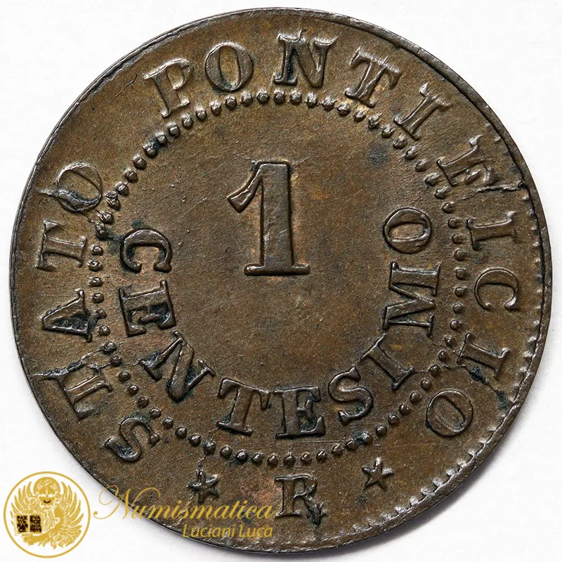 STATO PONTIFICIO 1 Centesimo 1866 PIO IX Anno XXI Spl #6129