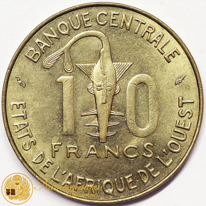 Africa Occidentale (BCEAO) 10 FRANCHI 1977 #6134