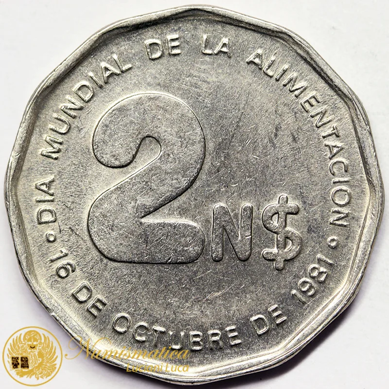 URUGUAY 2 NUEVOS PESOS 1981 #6135