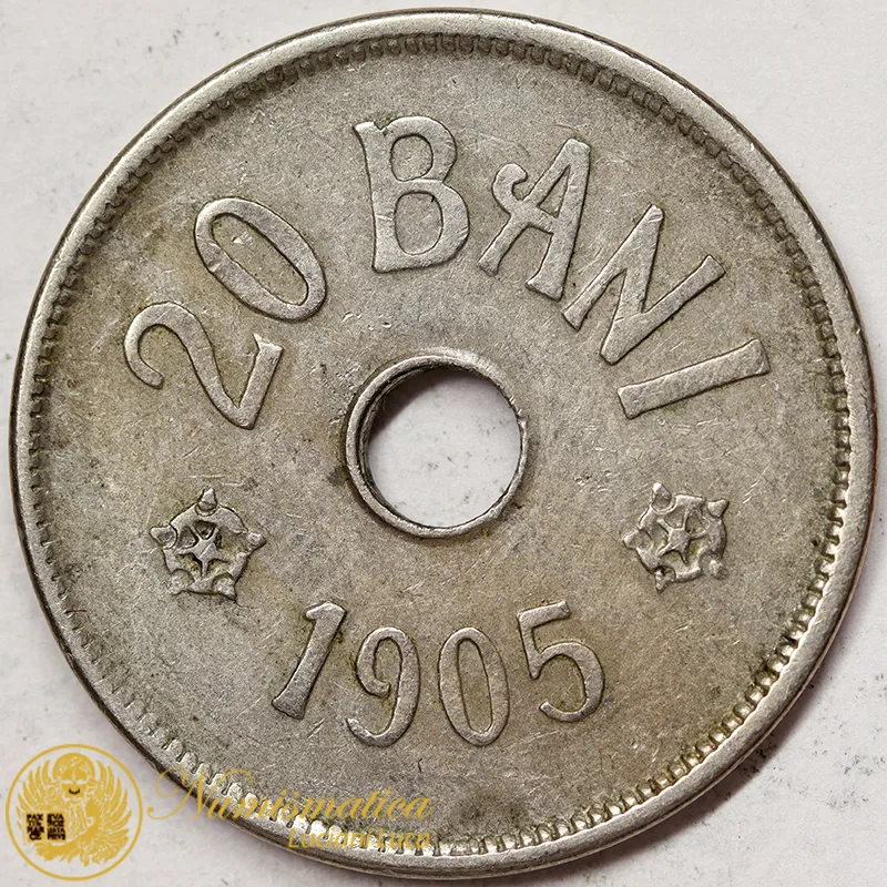 ROMANIA 20 Bani 1905 Carlo I #1903