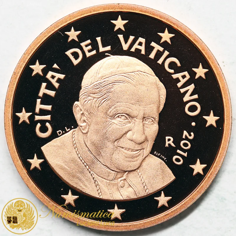 VATICANO 5 Centesimi 2010 Benedetto XVI Proof #6157