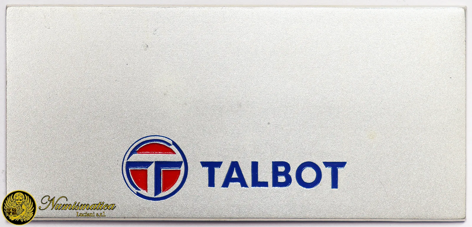 PLACCA CON LOGO TALBOT con smalti 75×35 mm #KP353