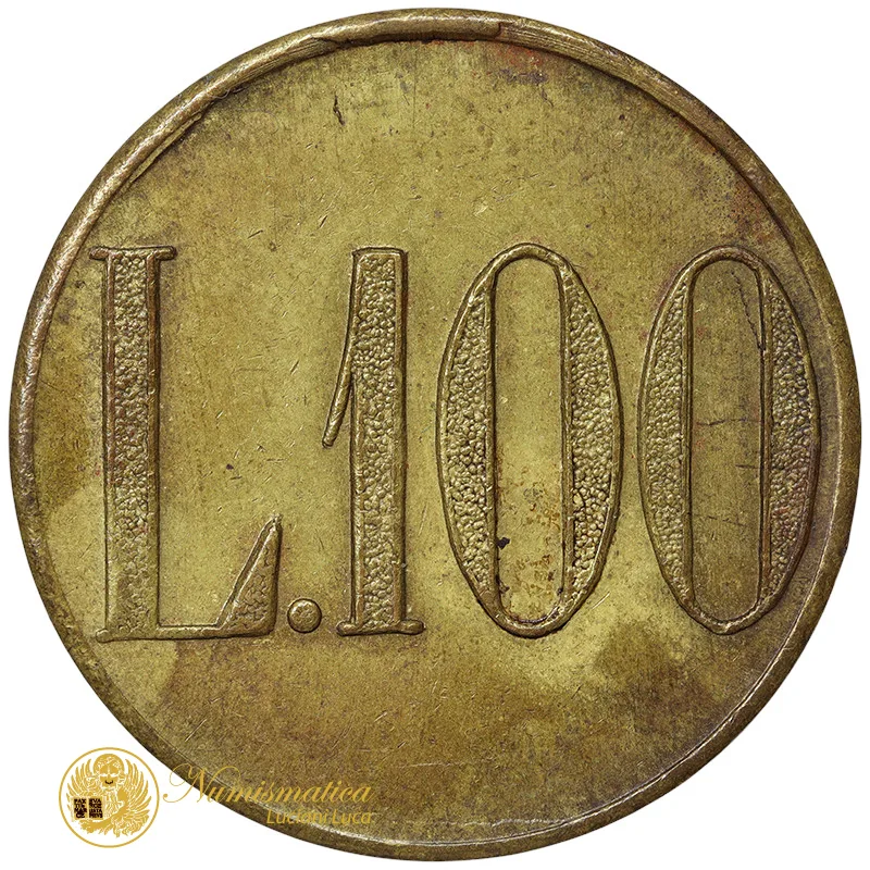 Gettone Monetale o da Consumazione da 100 Lire Italia #2127