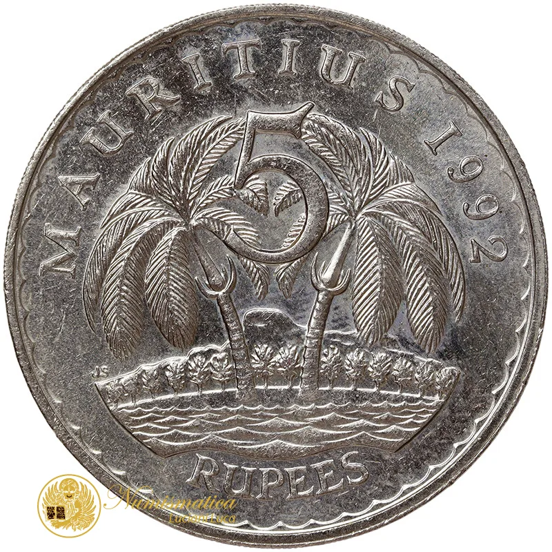 MAURITIUS 5 Rupie 1992 #2161