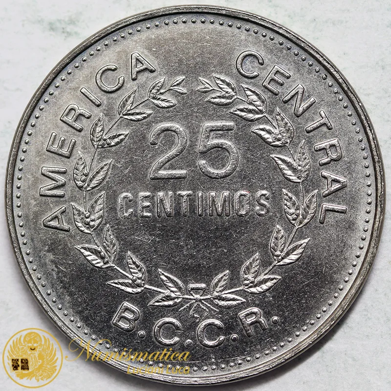 COSTA RICA 25 CENTIMOS 1976 #6321