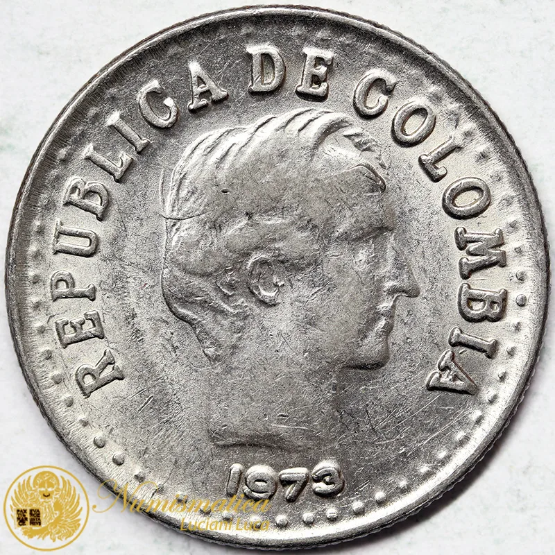 COLOMBIA 20 CENTAVOS 1973 #6322