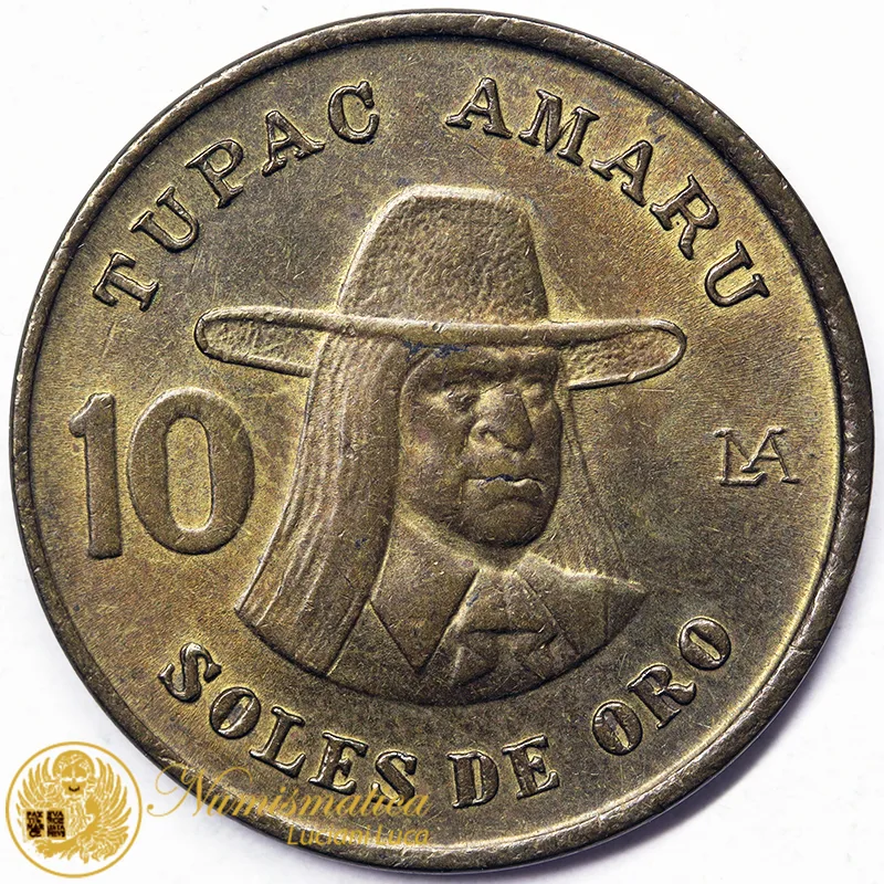 PERU’ 10 SOLES 1978 TUPAC AMARU #6330