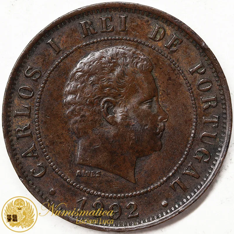 PORTOGALLO 20 REIS 1892 CARLOS I #2194