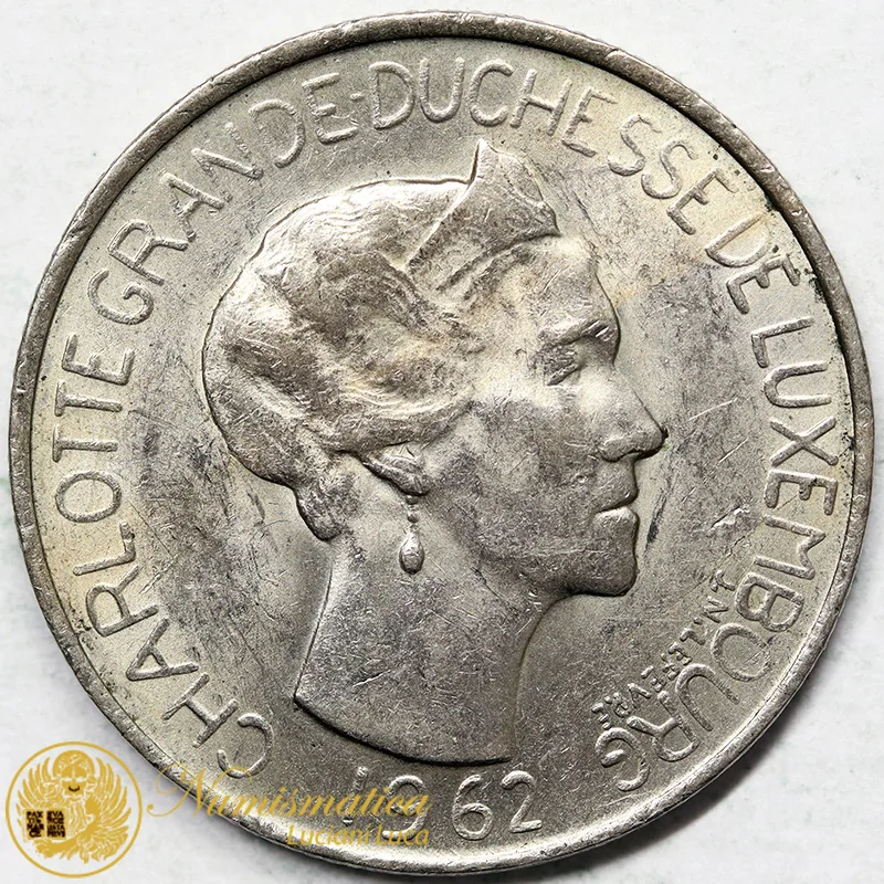 LUSSEMBURGO 5 Franchi 1962 Charlotte #6347