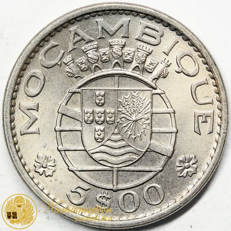 MOZAMBICO 5 ESCUDOS 1973 Colonia Portoghese #6388