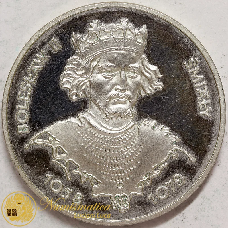 POLONIA 200 ZLOTY 1981 Bolesław II Śmiały Ag #1302