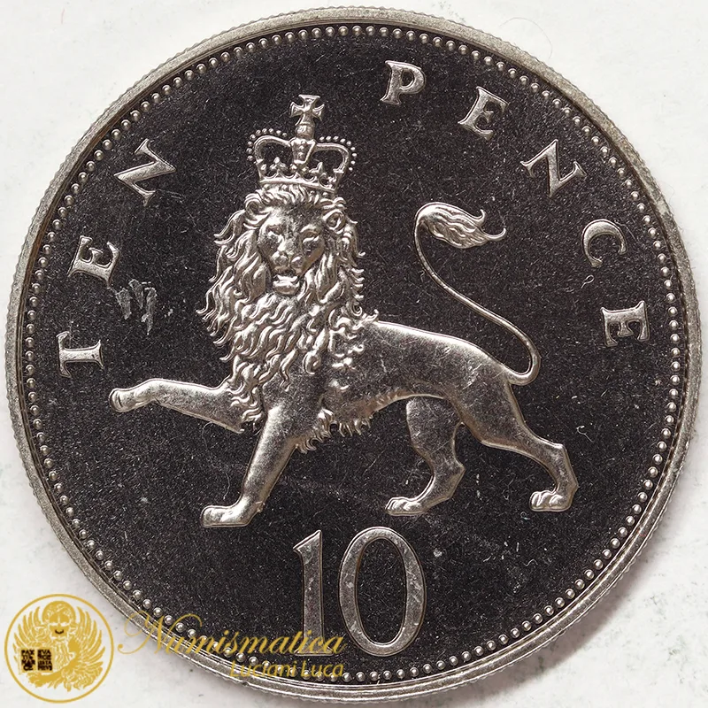 GRAN BRETAGNA 10 Pence 1987 Elisabetta II #1298