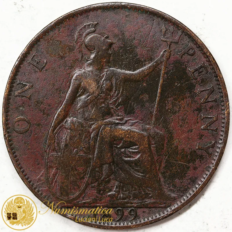 GRAN BRETAGNA 1 Penny 1899 Vittoria #4242