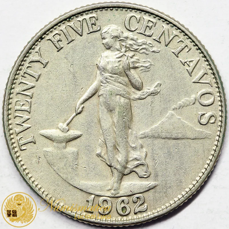 FILIPPINE 25 CENTAVOS 1962  #6551