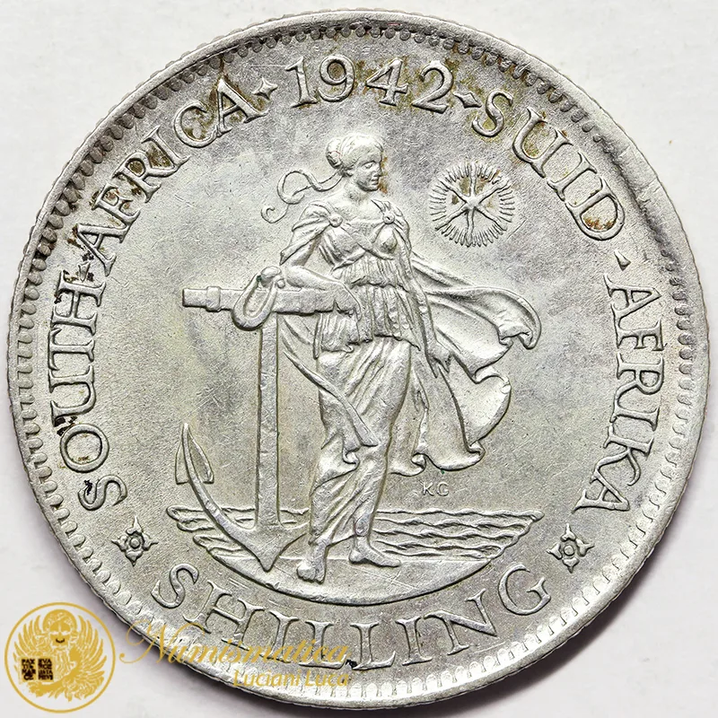SUDAFRICA 1 Shilling 1942 Giorgio VI Ag #6573