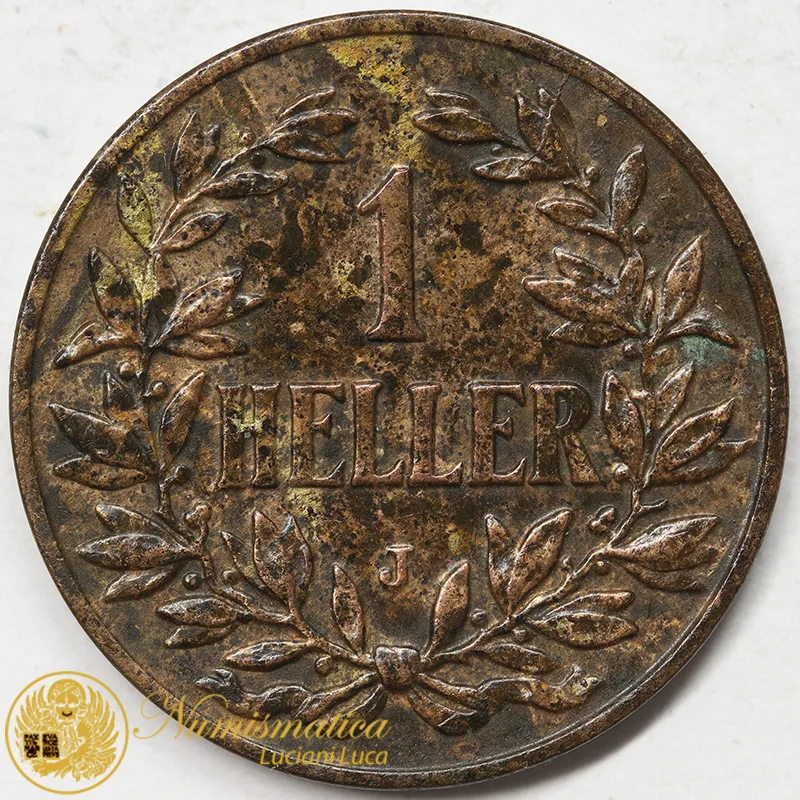 Africa Orientale Tedesca 1 Heller 1912 J #6602