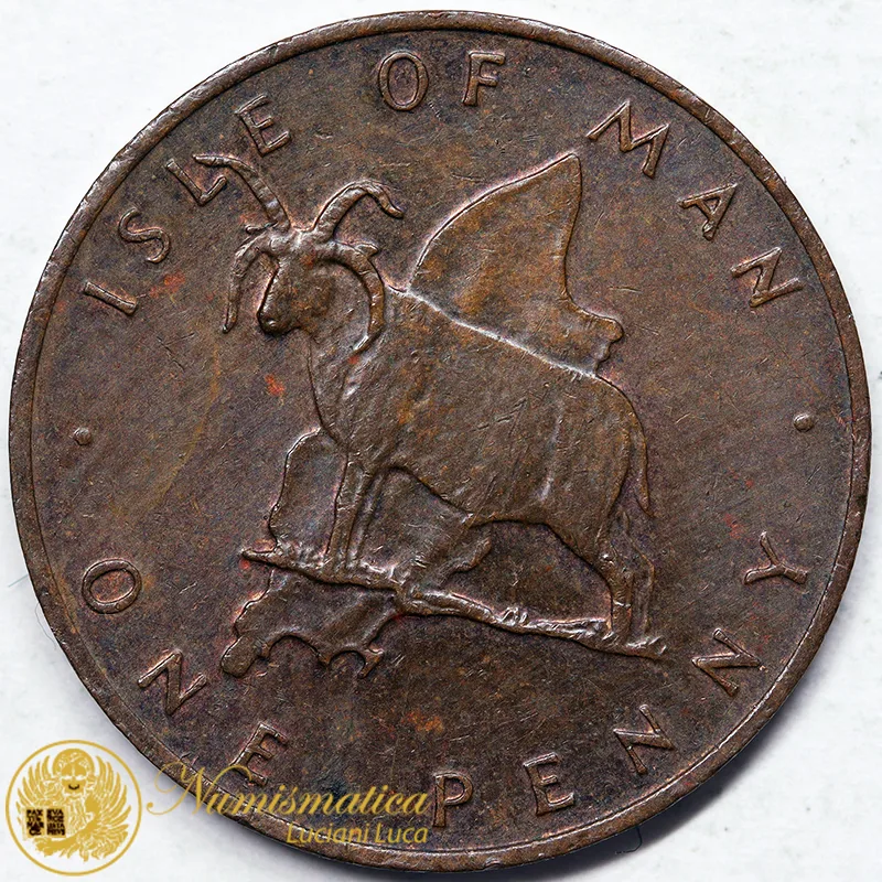 ISOLA DI MAN 1 PENNY 1976 pecora #6610