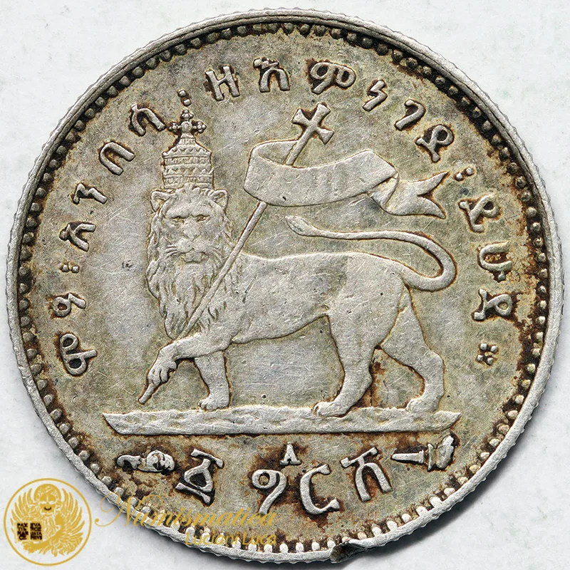 ETIOPIA 1 GERSH EE1895 (1902-03) A ARGENTO #6654