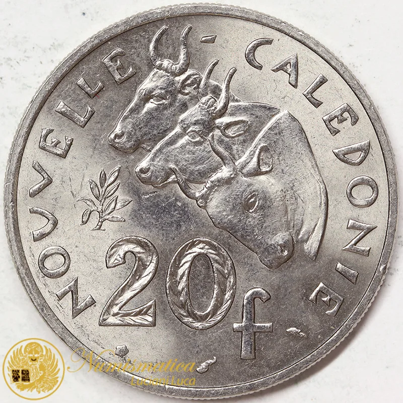 NUOVA CALEDONIA 20 Franchi 1977 Q.Fdc #3035