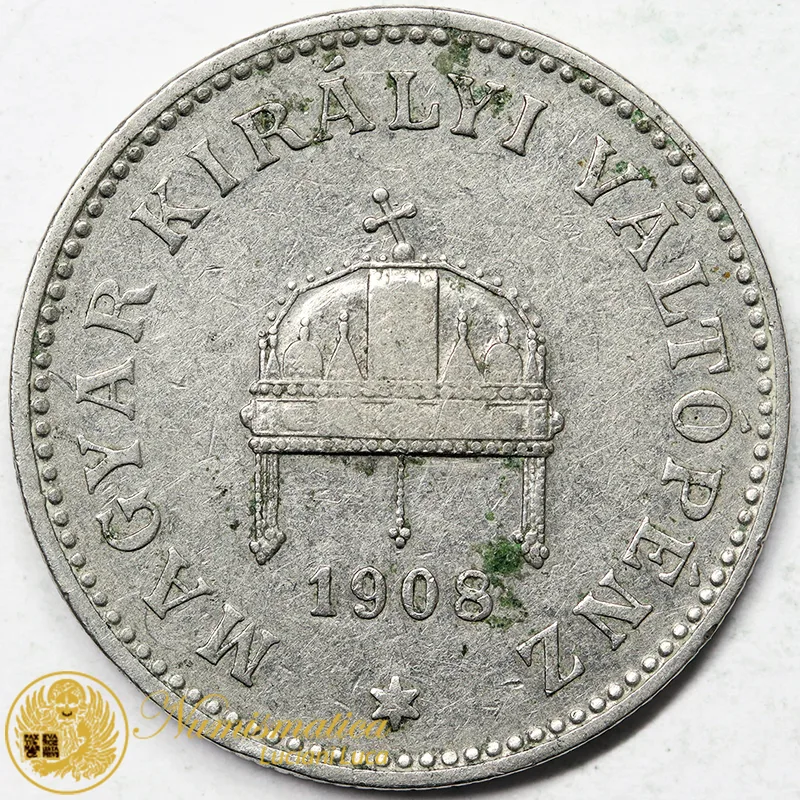 UNGHERIA 20 FILLER 1908 #6703