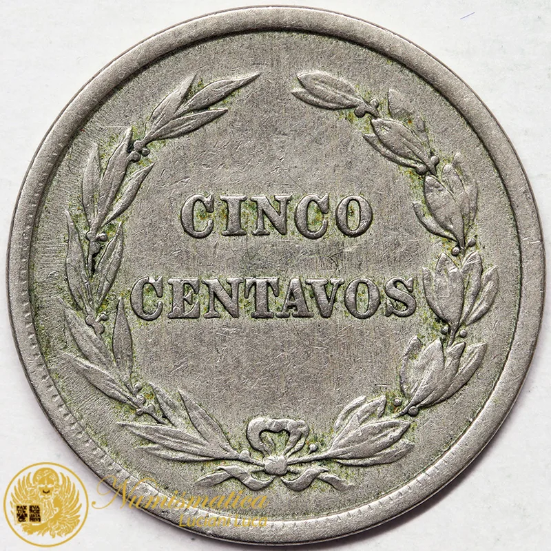 ECUADOR 5 CENTAVOS 1918 #6706