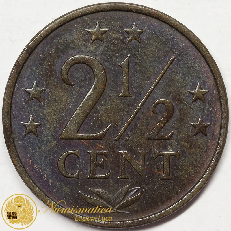 ANTILLE OLANDESI 2-1/2 CENTS 1975 #6708