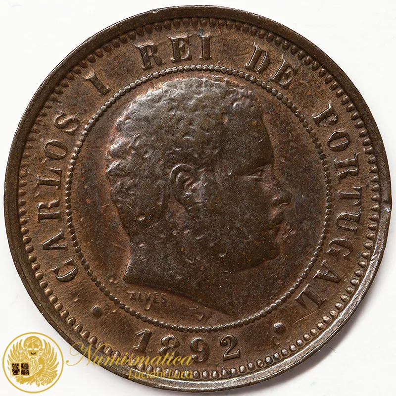 PORTOGALLO 5 REIS 1892 CARLOS I #6733