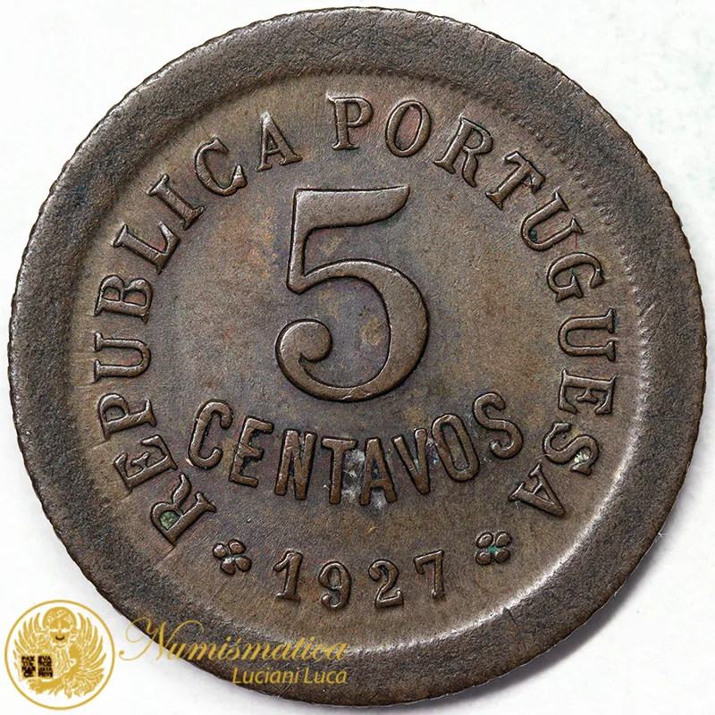 PORTOGALLO 5 CENTAVOS 1927 #6744
