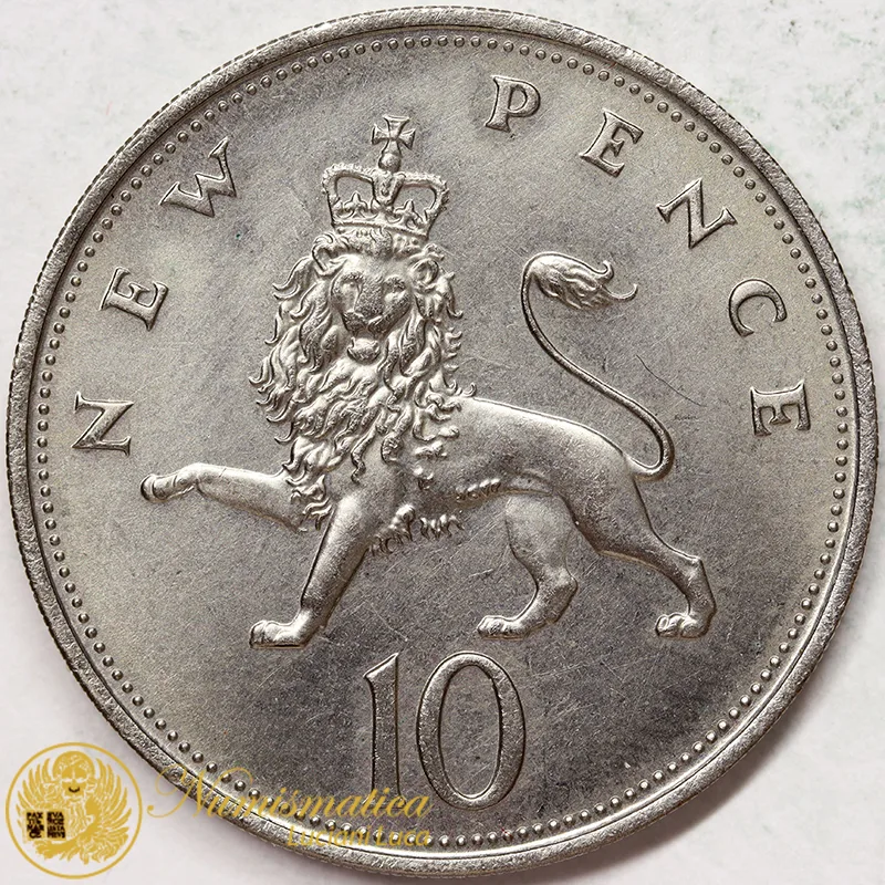 GRAN BRETAGNA 10 PENCE 1968 ELISABETTA II Fdc #3070