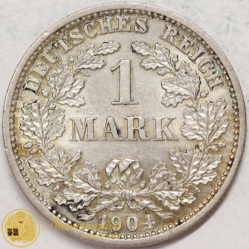 GERMANIA 1 Marco 1904 D Guglielmo II Spl #3121